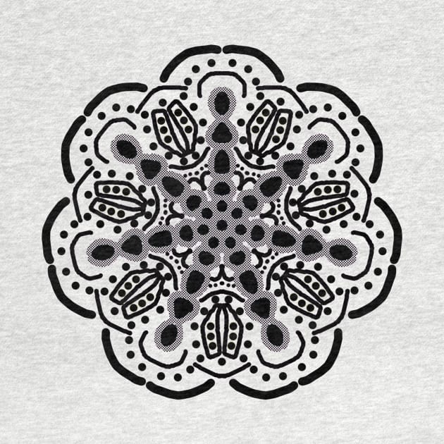 Grayscale Mandala by MamaNerd